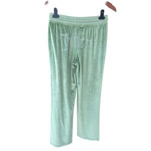 Juicy Couture Mint Green Velour Track Pants